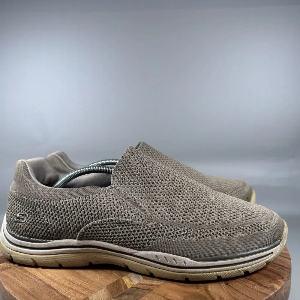 Skechers Mens Expected Gomel 65086‎ Beige Running Shoes Sneakers Size 13